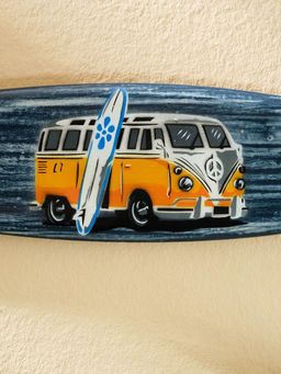 Панно «Доска для сёрфа Сплитти», дерево, 30×7 см