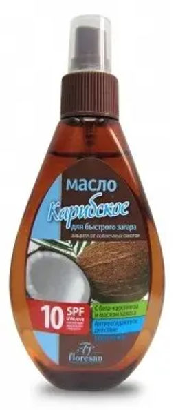 Ф-252/ Масло для быстрого загара "Карибское" SPF-10 (160г).15