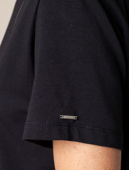 VILATTE / Футболка из премиального хлопка с авторским принтом пайетками  фото 5