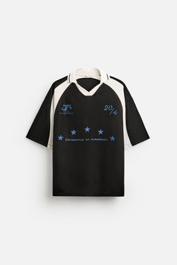 COLOUR BLOCK POLO T-SHIRT WITH SLOGANS - Zara фото 6