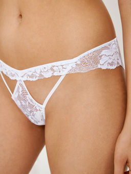 31204122210 Трусы стринги-бразилиано жен. Alameda белый - Infinity Lingerie фото 4