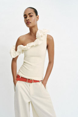 TOP BOUCL? ASIM?TRICO / Crudo - Zara фото 4