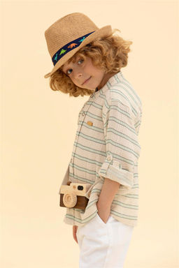 Рубашка цвета морской волны с длинным рукавом для мальчика - U.s. polo assn фото 5