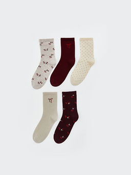 Desenli Kad?n Soket ?orap 5li