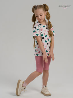 Костюм Актив зеленые сердечки-сухая роза - Sovalina фото 25