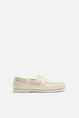 LIMITED EDITION LEATHER DECK SHOES - Zara фото 3
