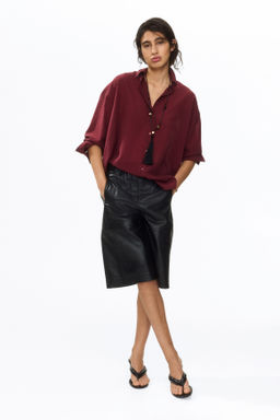 Camisa oversize con efecto arrugado - H&m фото 2