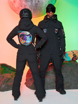 Женский сноубордический горнолыжный комбинезон Alpha Endless Aeternitas 223/2305 BLK - Черный  фото 7