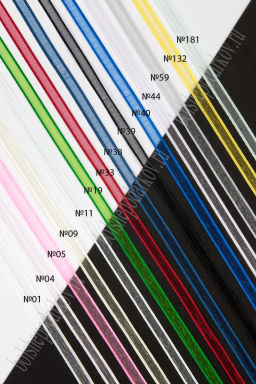 Лента органза с атласными краями 0,7 см*25 ярд (SF-8087) синий №40 - Больше подарков фото 2