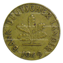 Монета 10 пфеннигов 1949 года J Германия
