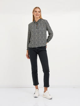 рубашка женская из вискозы с принтом - Glenfield фото 3