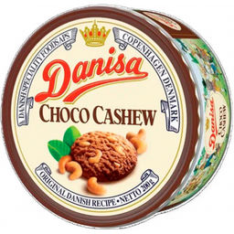 Tор.Печенье Danisa Choco Cashew сдоб шокол с кешью 200г