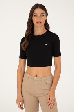 U. S. Polo Assn / Женская черная футболка - U.s. polo assn фото 3