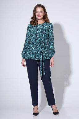 Костюм Liona Style 811 бирюза/синий  фото 4