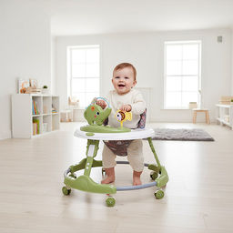 Ходунки "Веселый слоник" (цвет зеленый)