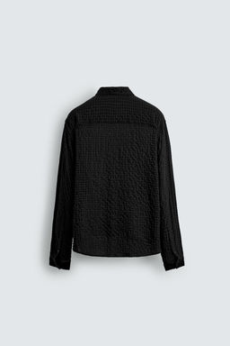 TEXTURED CHECK SHIRT - Zara фото 8