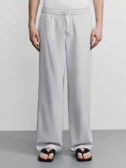 Брюки relax со льном / Zarina  фото 3