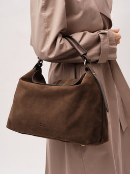 Замшевая сумка Andrea DBR 31374 кофе  фото 6