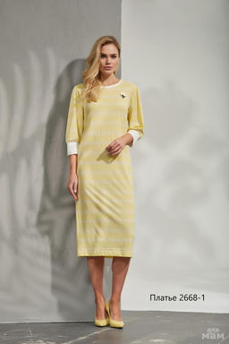 Платье 2668/1 желтое - Niv niv fashion фото 2