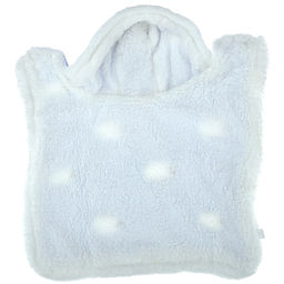 Пэт тойс (Pet toys) Одежда для собаки Накидка на меху Овечка с капюшоном, с помпоном, на кнопках, р-р S, длина спинки 29см/обхват шеи 28-32см, цвет-голубой, флис/искусственный мех (100% полиэстер) (Китай) фото 6