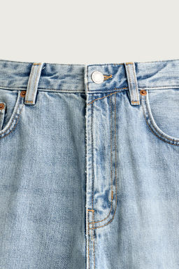 JEANS LOOSE CROPPED FIT / Azul medio - Zara фото 7