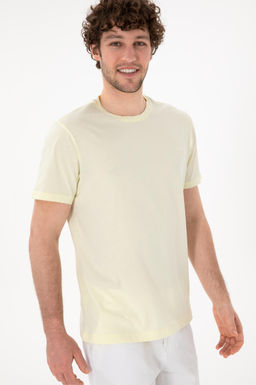 Erkek Regular Fit Bisiklet Yaka Limon Basic Ti__rt Sepette S_rpriz _ndirim - U.s. polo assn фото 4