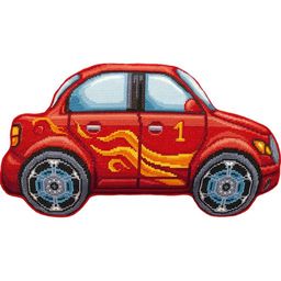 Набор для вышивания PANNA PD-7023 Подушка Красная машинка 44 х 26 см