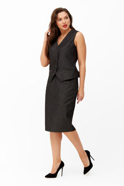 Костюм ANDINA CITY 9036-1 черный в полоску  фото 2