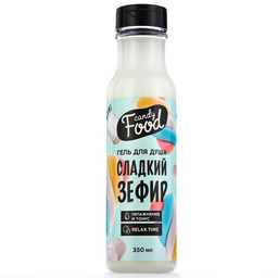 Гель для душа женский, 350 мл, аромат зефира, CANDY FOOD