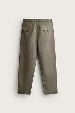 PANTAL?N RELAXED FIT ALGOD?N - LINO / Khaki
