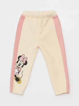 Minnie Mouse Bask?l? K?z Bebek Hoodie ve E?ofman Alt? 2li Tak?m - Waikiki фото 3