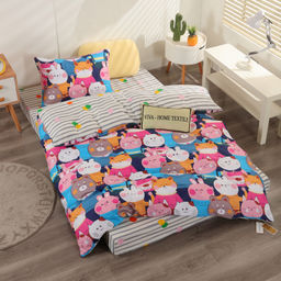 Комплект постельного белья на резинке Сатин Люкс KIDS 100% хлопок CDKR044 140*200*25/1.5 спальный/50-70 1 шт - Ситрейд фото 2