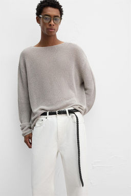 LONG BRAIDED LEATHER BELT - Zara фото 3