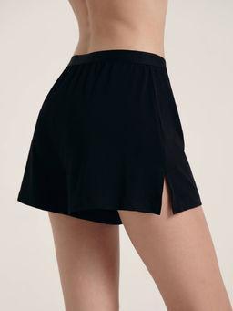 CONTE Шорты из бамбука с разрезами по бокам NEW LUXURIES LHW 1547 black black