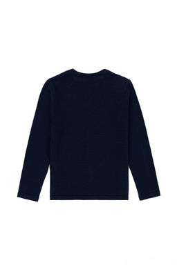 Темно-синий трикотажный кардиган для девочки - U.s. polo assn фото 2