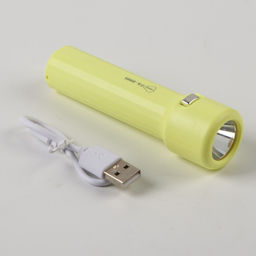 Фонарь ручной аккумуляторный, 1.5 Вт, 800 мАч, 3535LED, 3 режима, IPX2, 10.5 х 3 см, желтый - Simaland фото 5