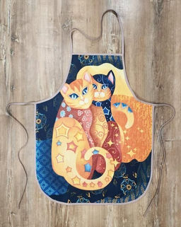 Фартук Лунный свет рогожка хлопок 100%