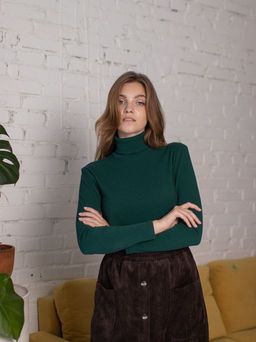 водолазка в узкий рубчик ТМ ТРиКА 019-0460  фото 2