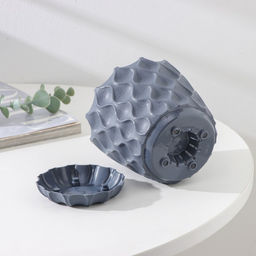 Горшок для цветов с поддоном Wave, 0,65 л, d=11,5 см, серый - Simaland фото 4