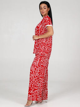 768 ЖЕНСКИЙ КОСТЮМ (брюки) (Красный) - А-дина фото 4