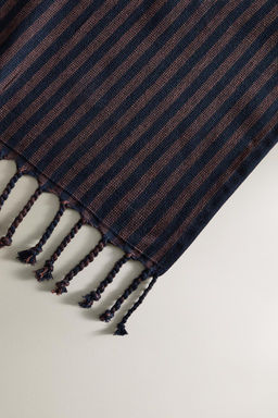 COTTON BEACH TOWEL WITH THIN STRIPES - Zara фото 4