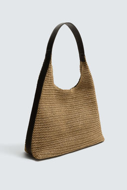 BOLSO SHOPPER TRENZADO / Blanco Crudo - Zara фото 4