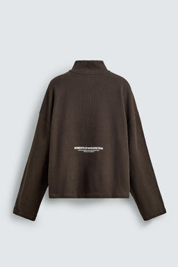 PRINTED QUARTER-ZIP SWEATSHIRT - Zara фото 16
