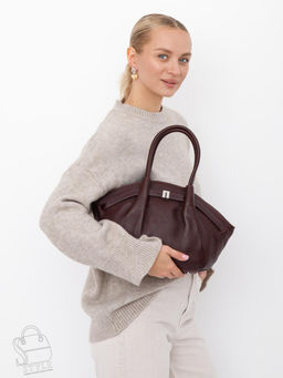 Сумка женская кожаная 2346-2Y d.purple Polina&Eiterou  в Новосибирске