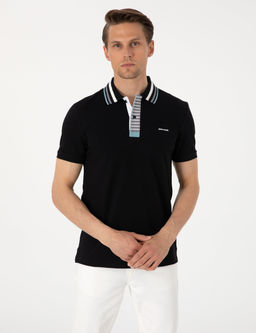 Siyah Slim Fit Ti__rt