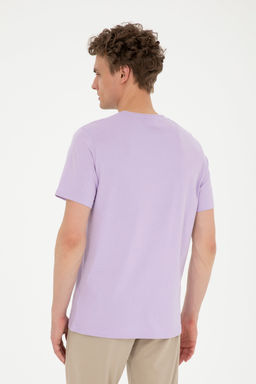 Мужская сиреневая базовая футболка Неожиданная скидка в корзине - U.s. polo assn фото 12