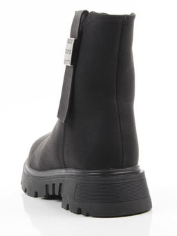 04-WD018-1M BLACK Ботинки зимние женские (натуральная кожа, 100% шерсть)