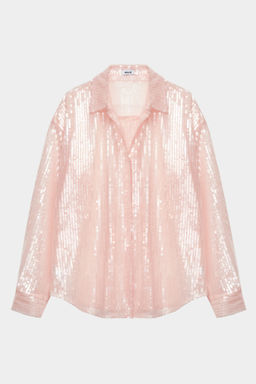 Рубашка прямого силуэта из пайеток - Mollis фото 7