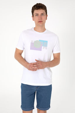 Erkek Beyaz Ti__rt Sepette S_rpriz _ndirim