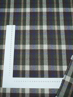 Шерсть пальтово-костюмная Твид Клетка цв.молочный/коричневый/зеленый, ш.1.5м, шерсть-60%, п/э-40% - Купава фото 6